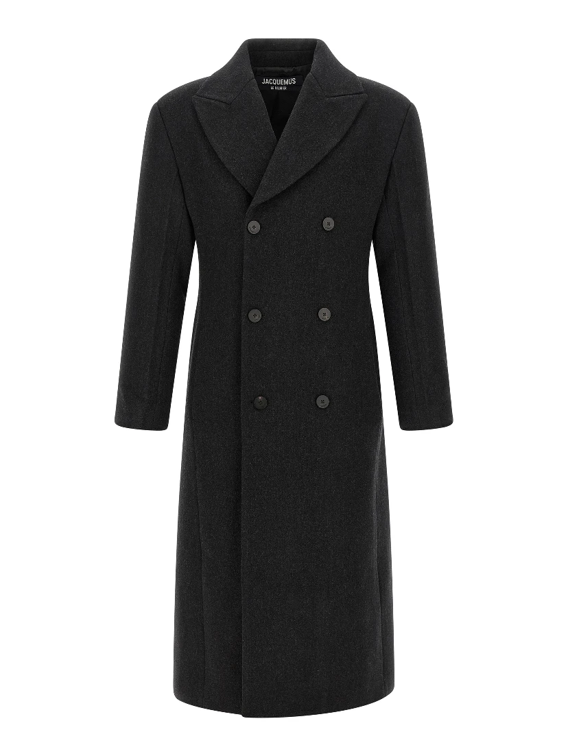 Gray Virgin Wool Coat
