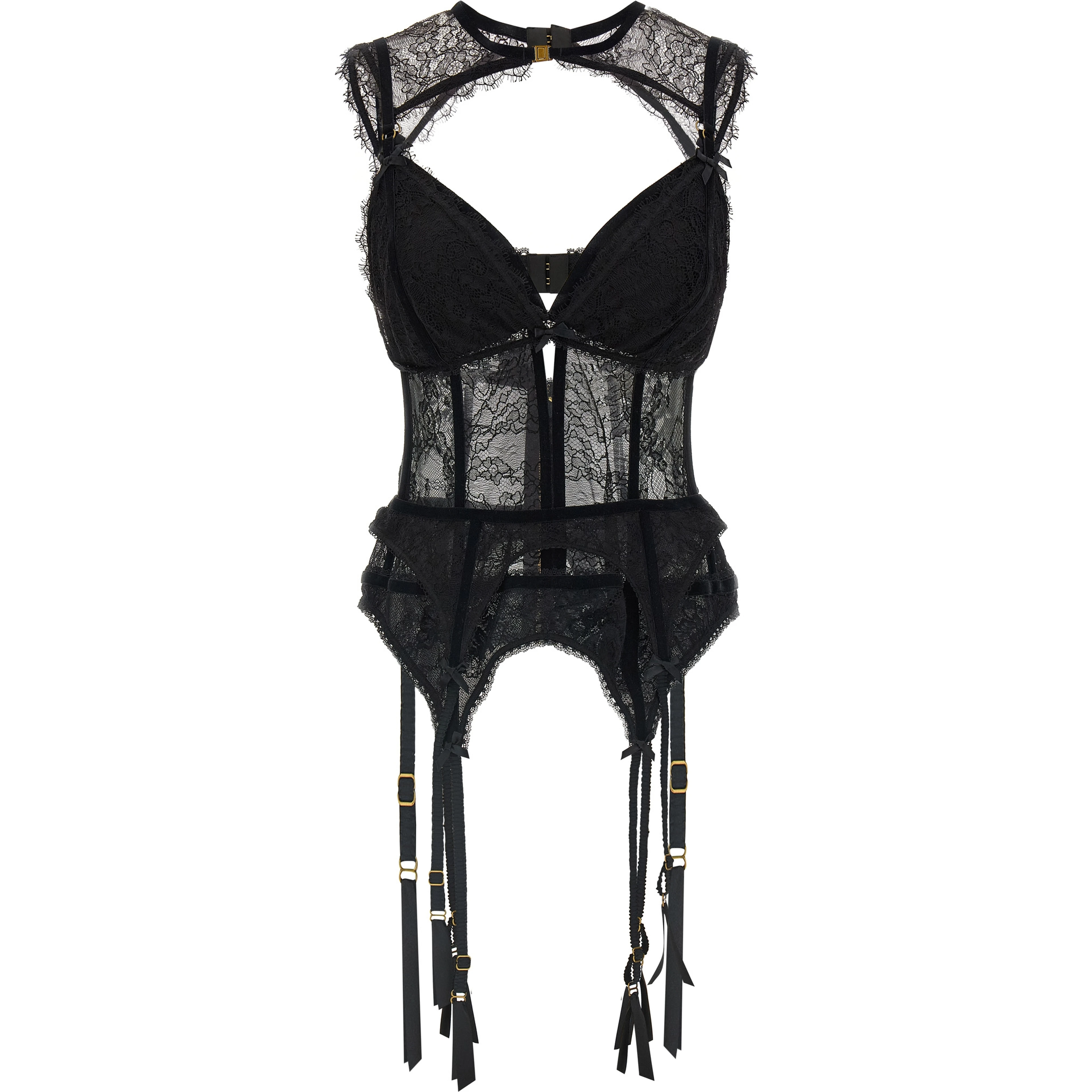 Black Polyamide Lingerie