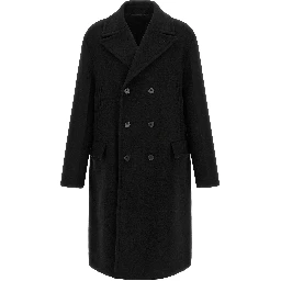 Black Virgin Wool Coat