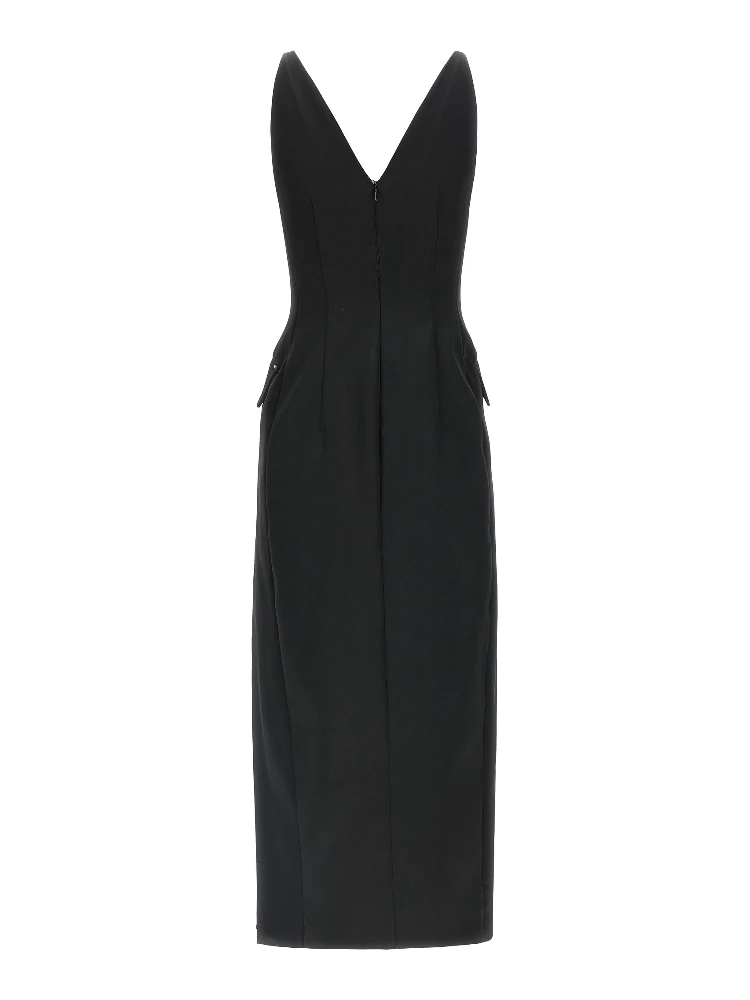 Black Acetate Midi Dress alternative