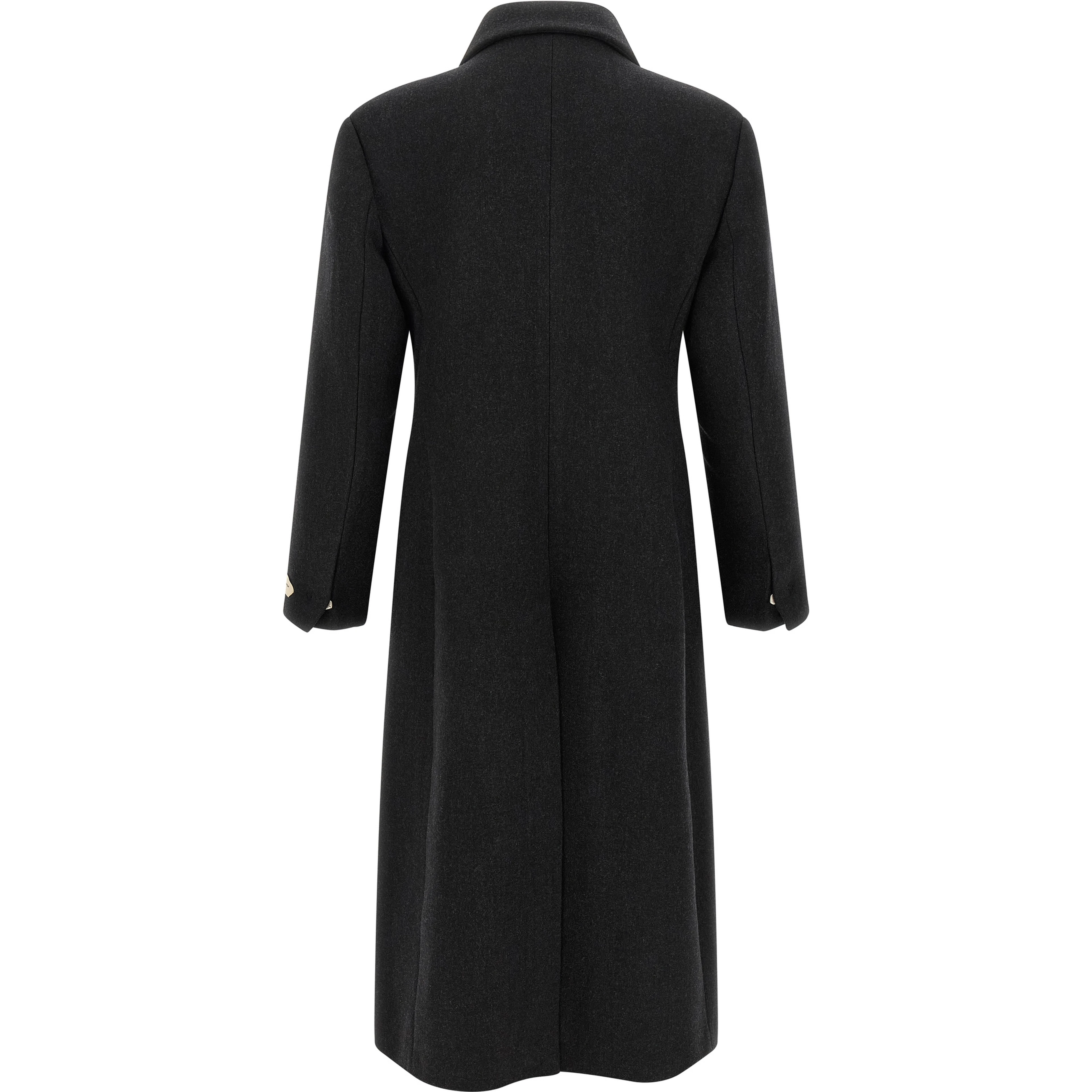 Gray Virgin Wool Coat