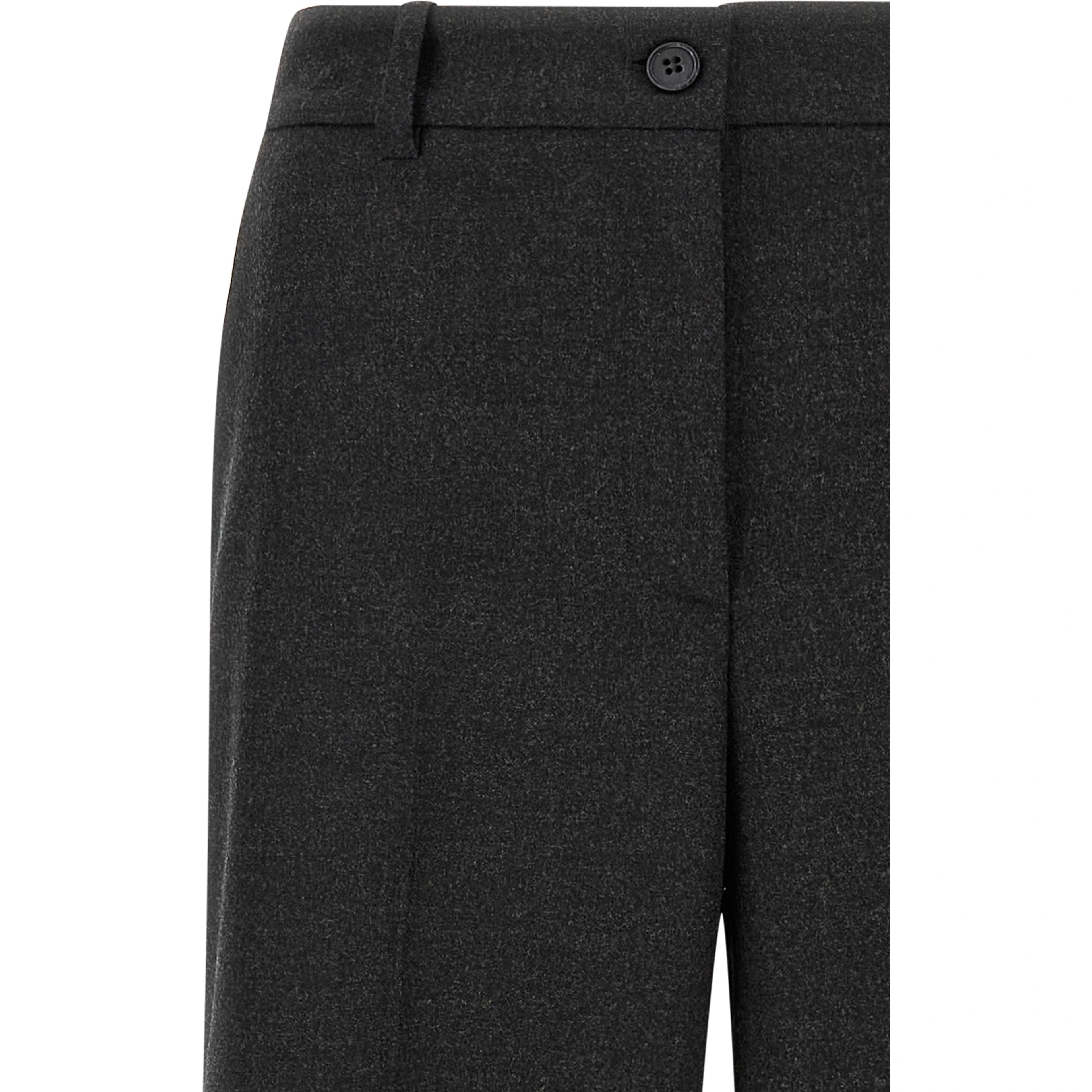 Gray Virgin Wool Dress Pants