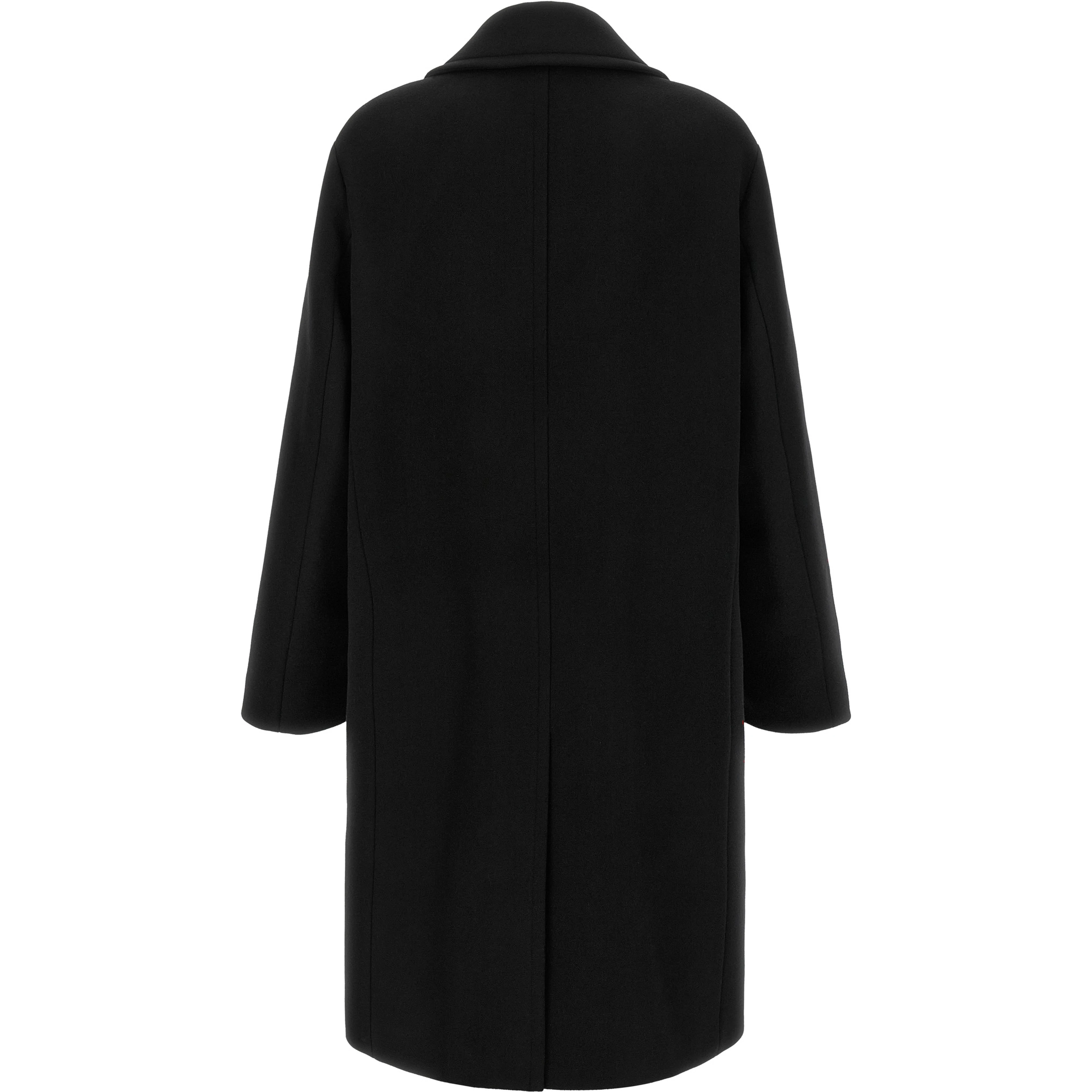 Black Virgin Wool Coat