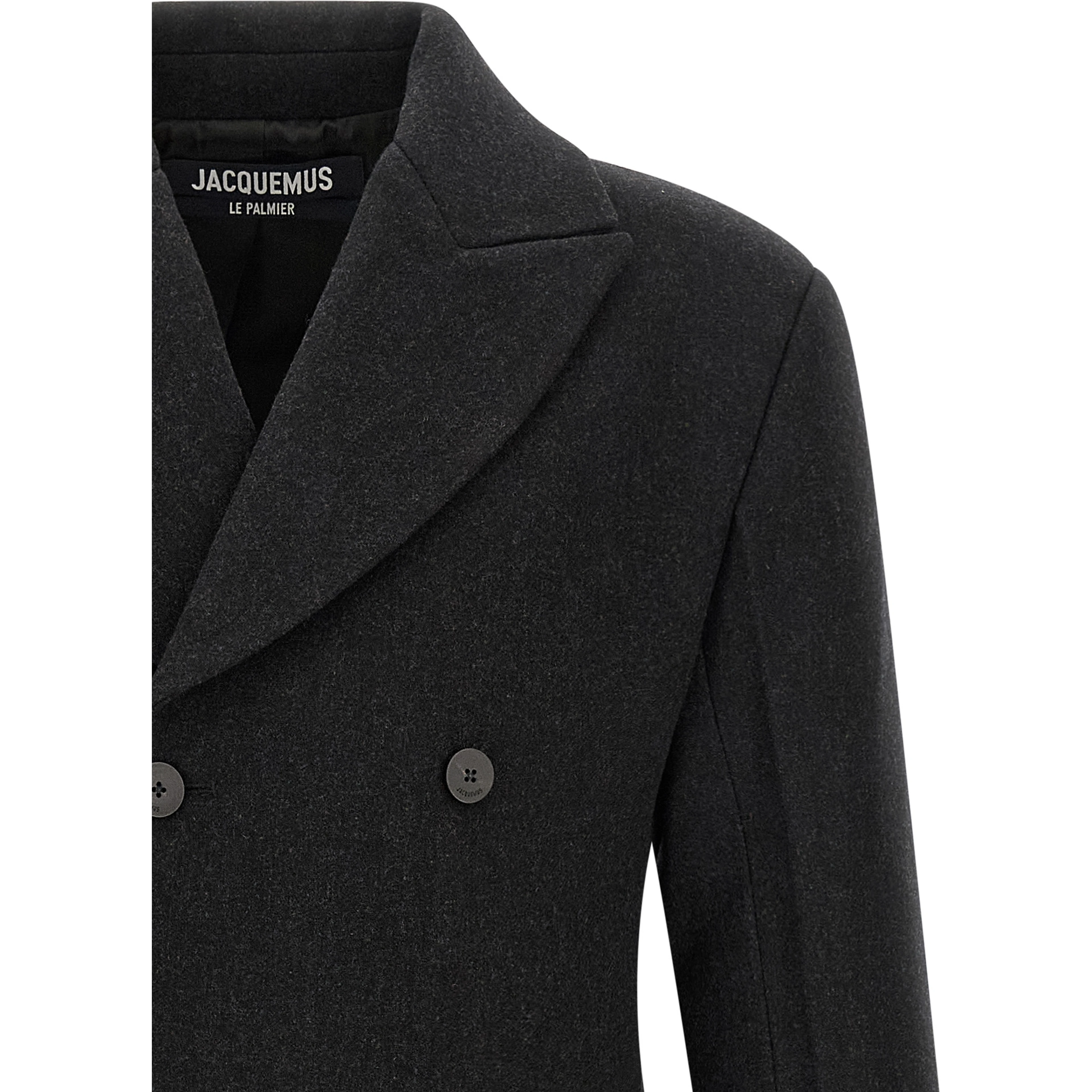 Gray Virgin Wool Coat