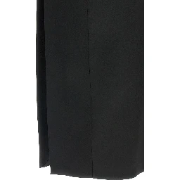 Black Acetate Midi Dress