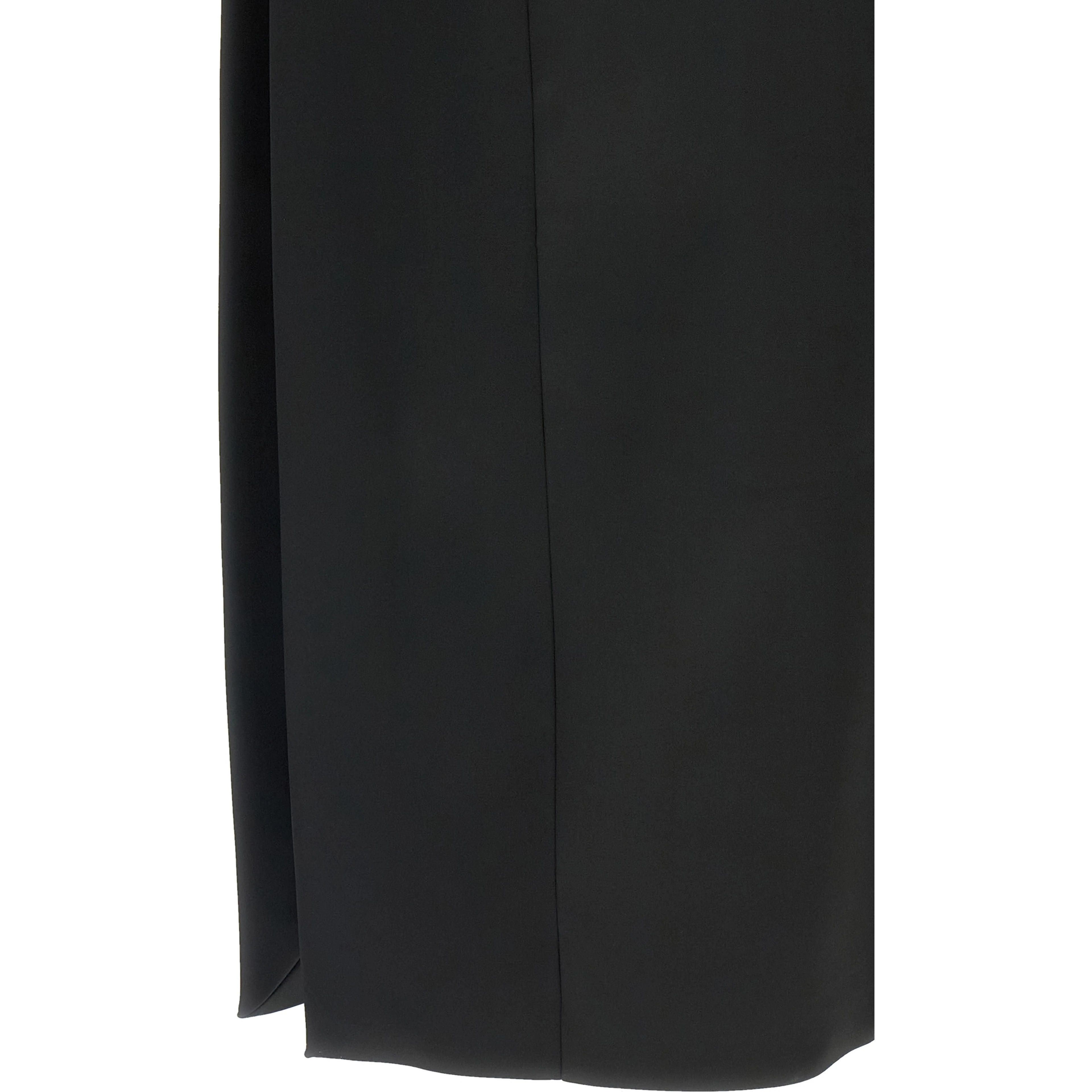 Black Acetate Midi Dress