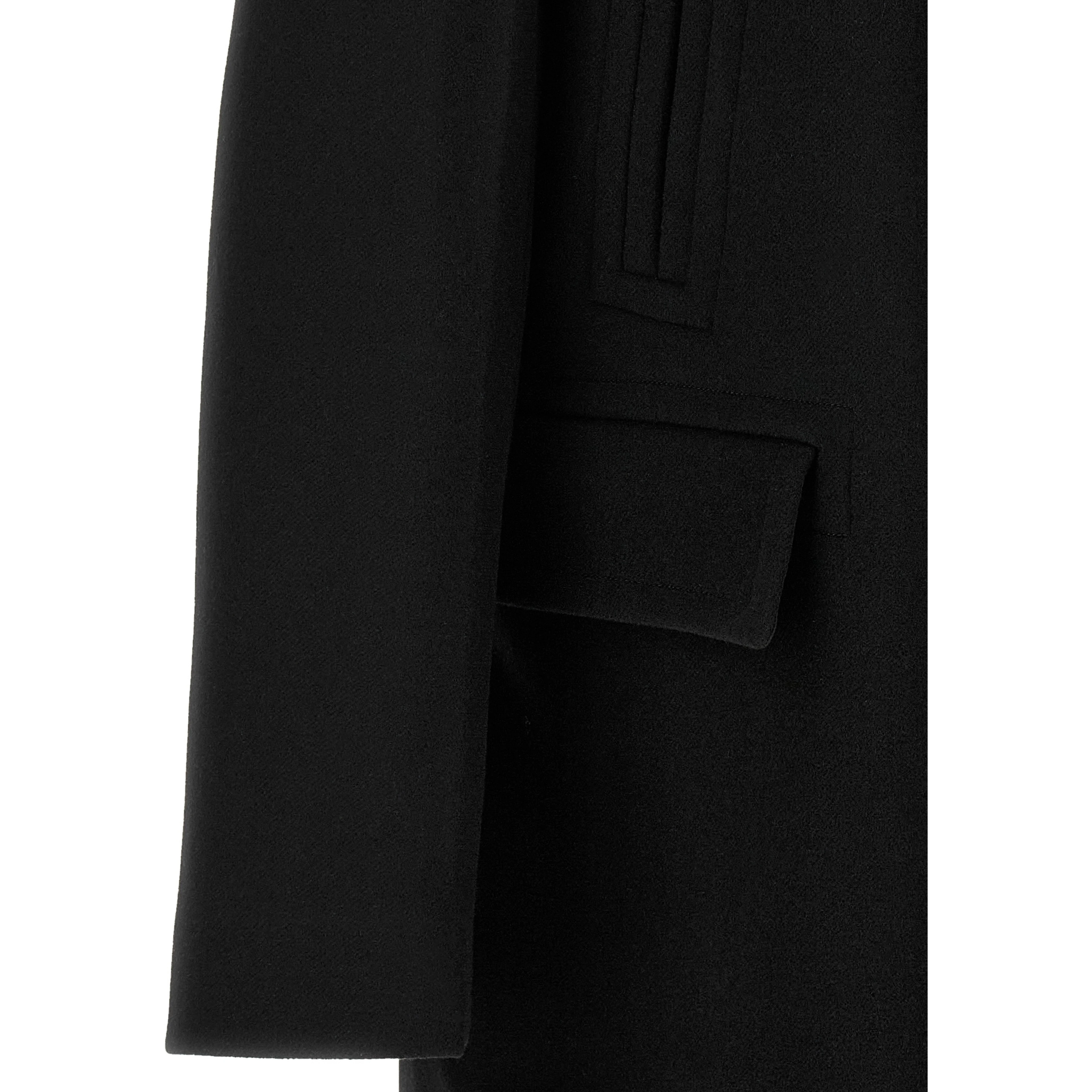 Black Virgin Wool Coat