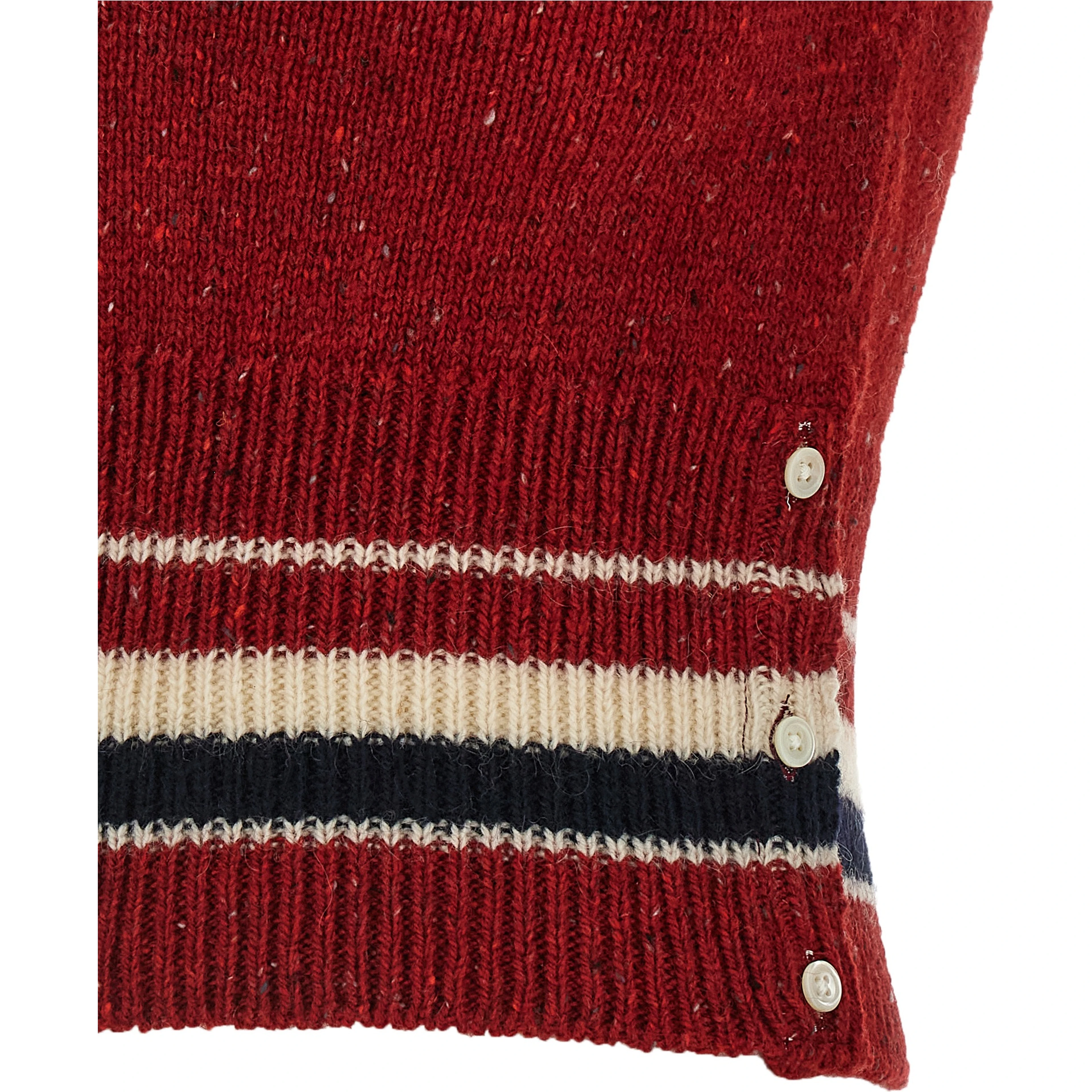 Red Wool Sleeveless Jacket