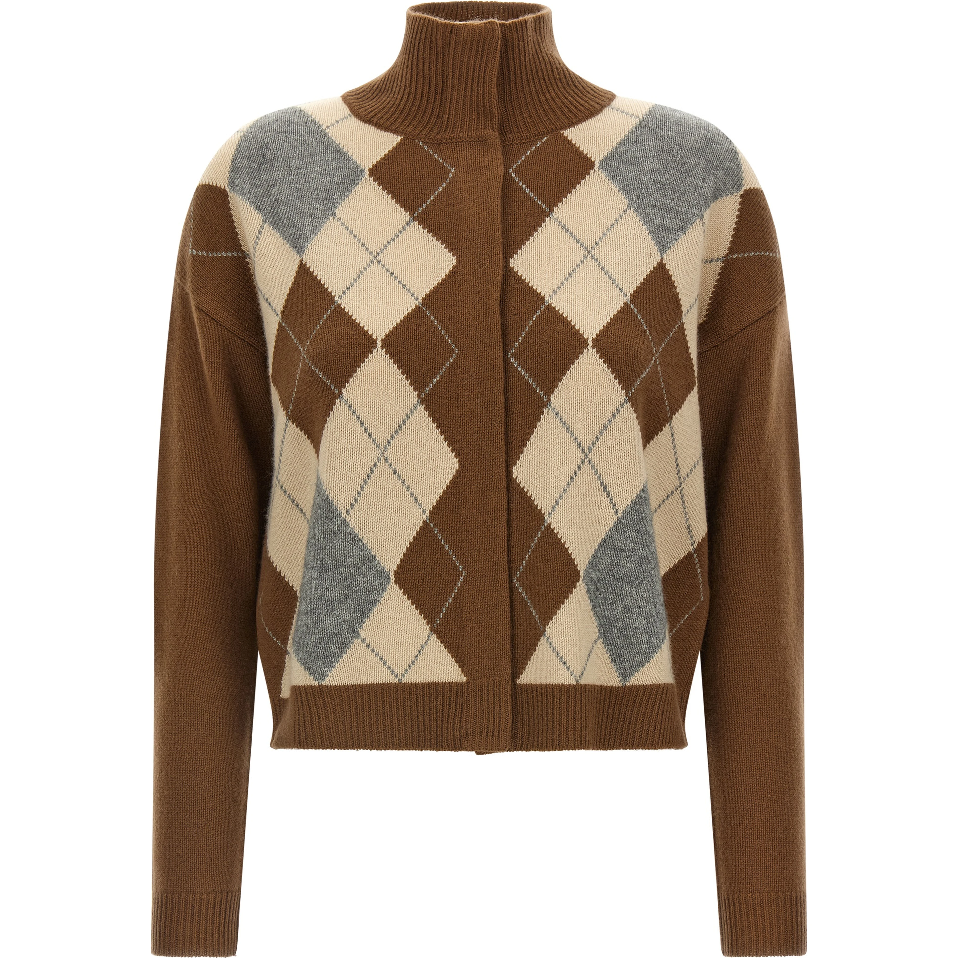 Brown Wool Cardigan