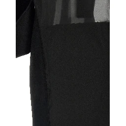 Black Wool Short Dress