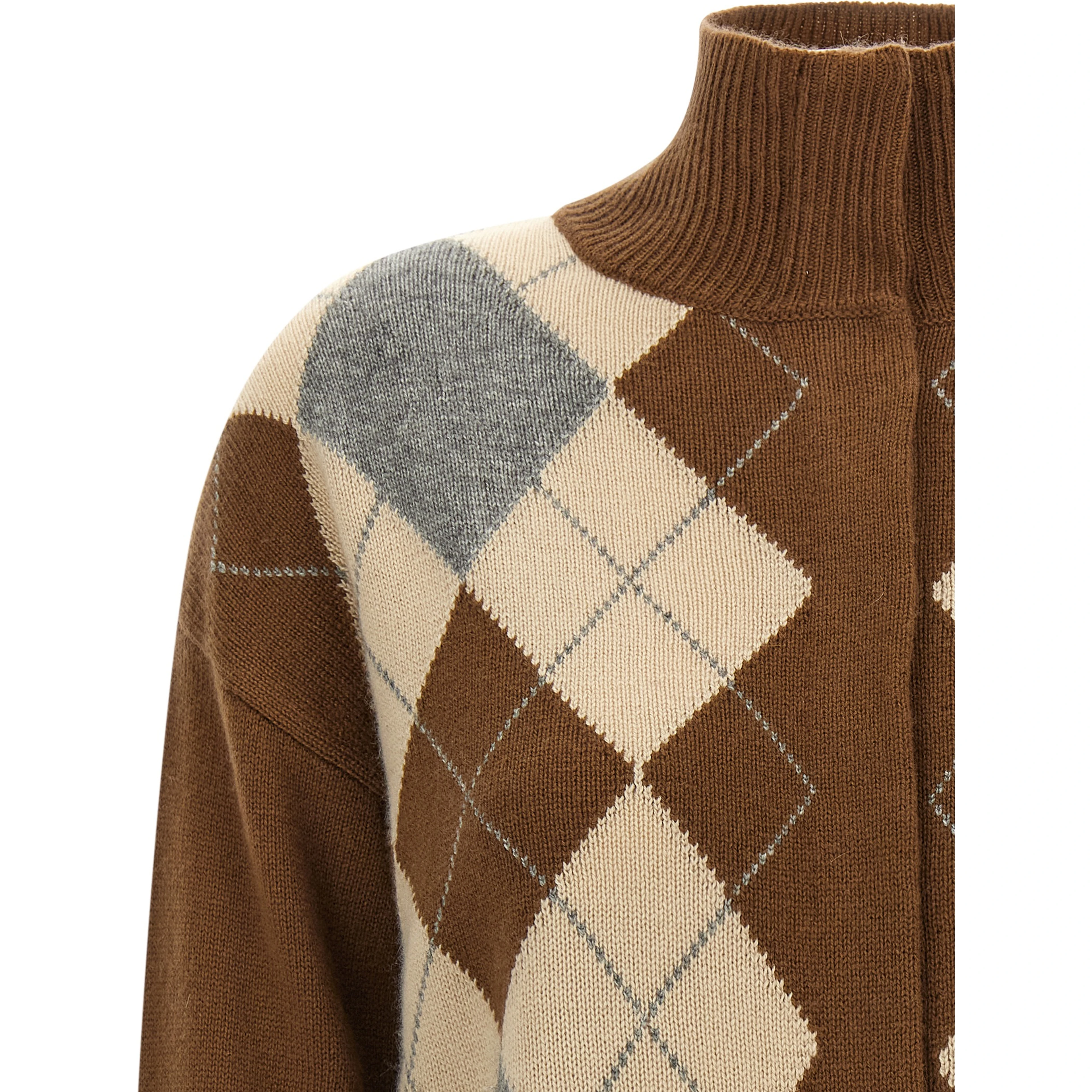 Brown Wool Cardigan
