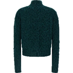 Bicolor Wool Cardigan