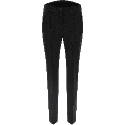 Black Polyamide Athletic Pants