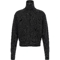 Gray Wool Cardigan