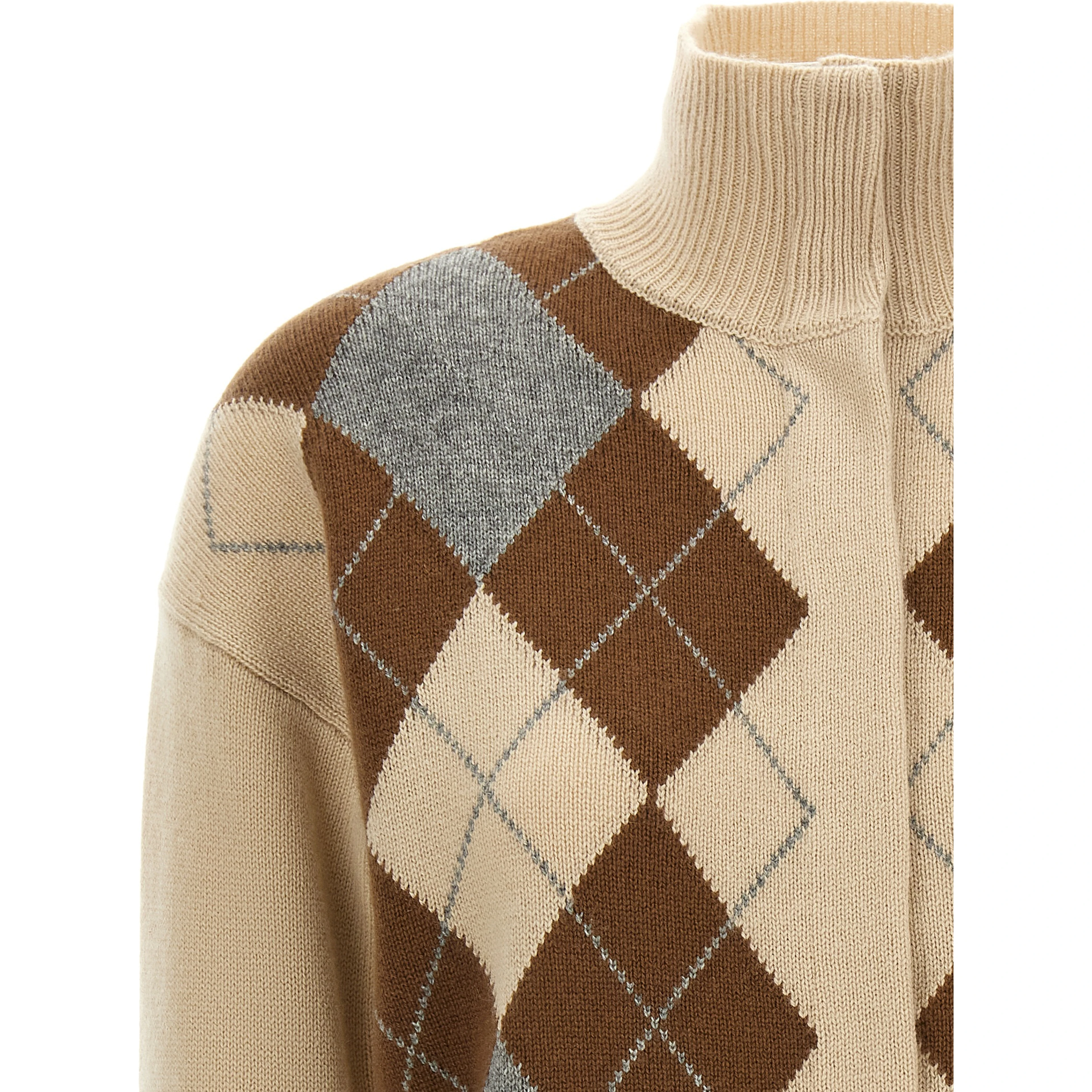 Beige Wool Cardigan