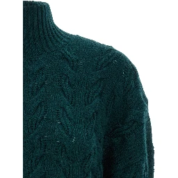 Bicolor Wool Cardigan