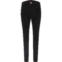 Black Polyamide Athletic Pants