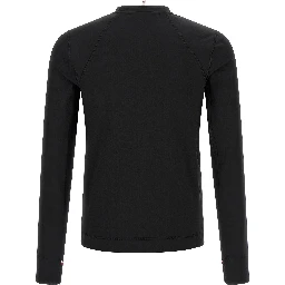 Black Polyester Cardigan