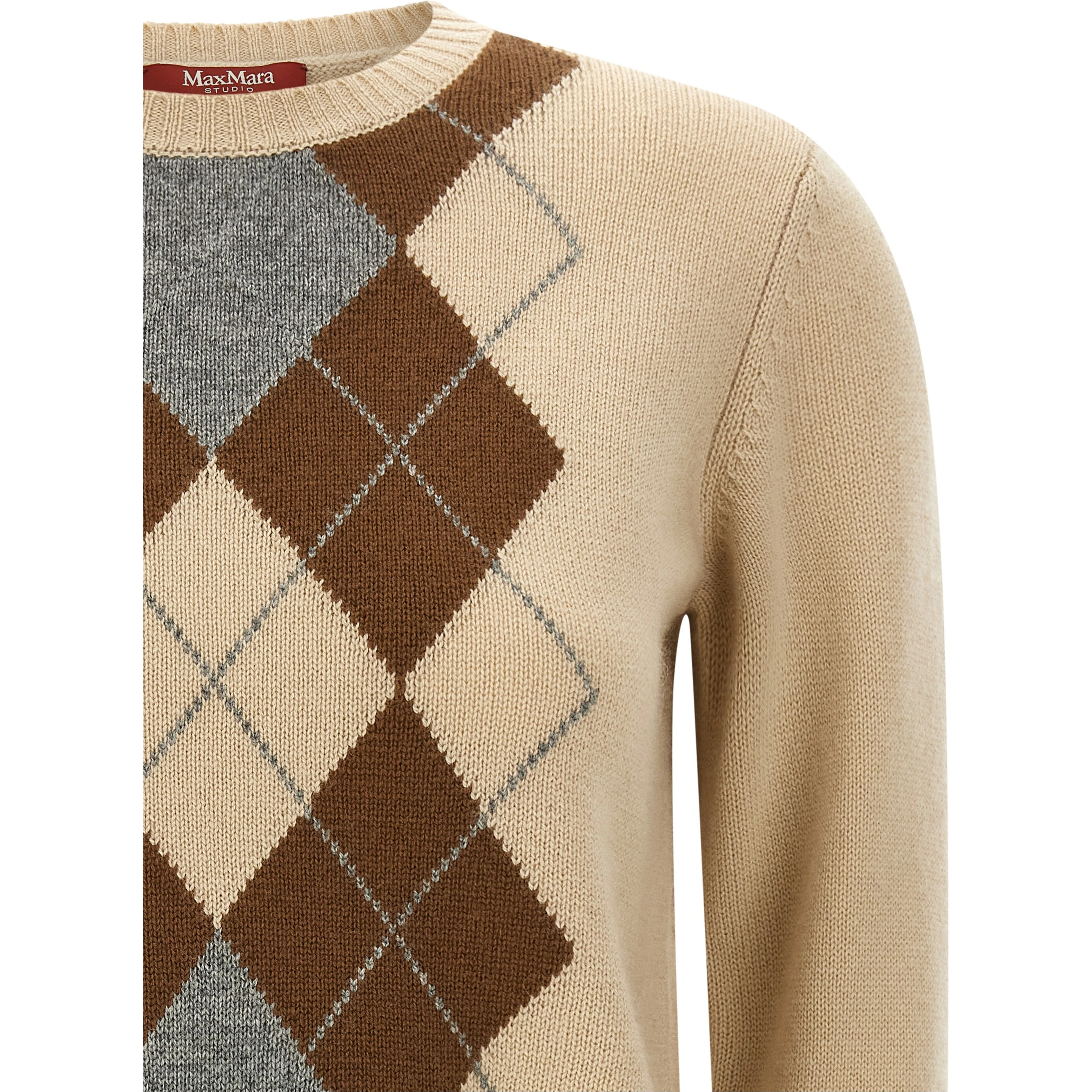 Beige Wool Cardigan