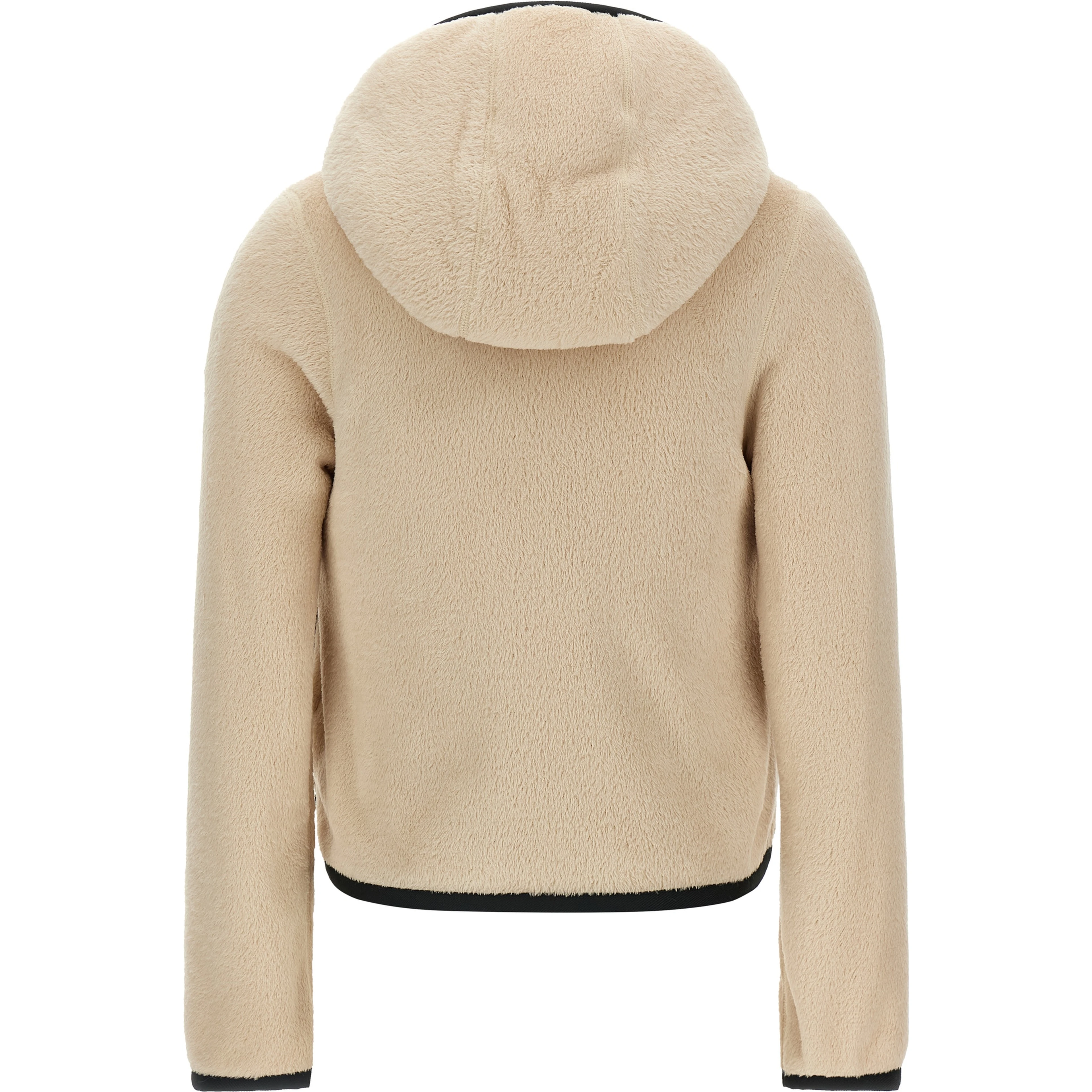 Beige Polyester Hoodie