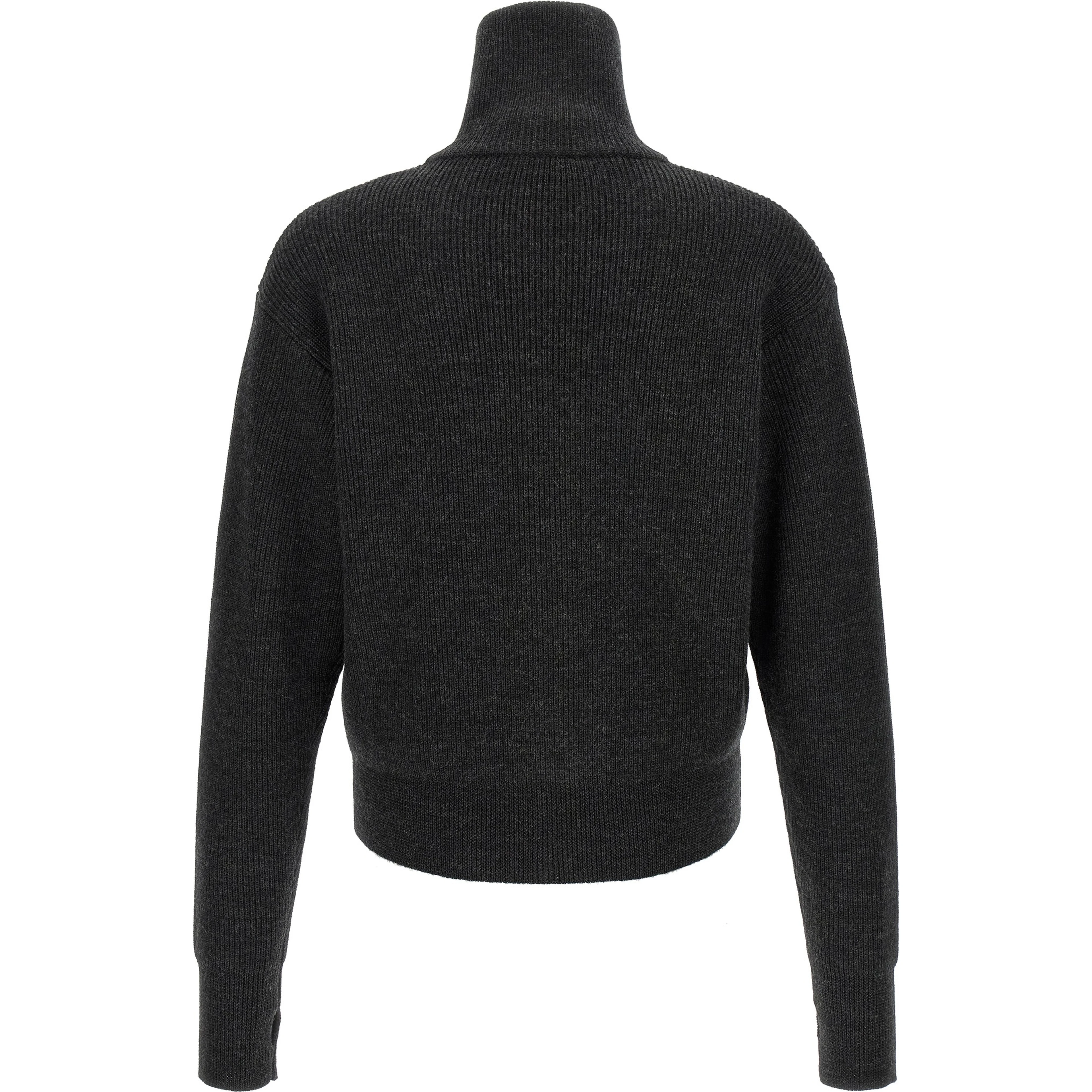 Gray Wool Cardigan