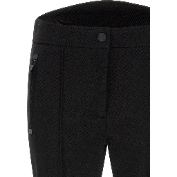 Black Polyamide Athletic Pants