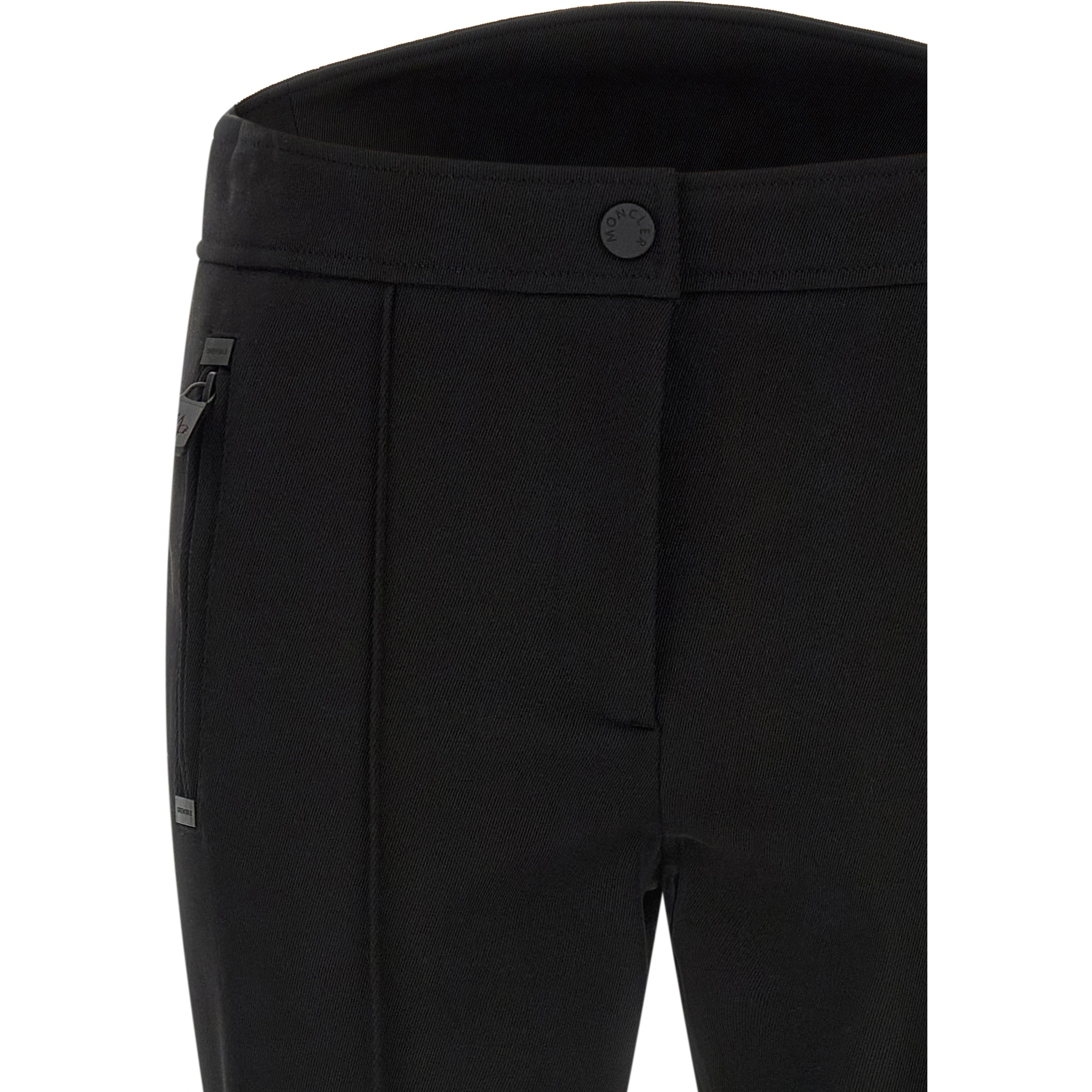 Black Polyamide Athletic Pants
