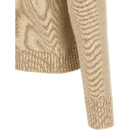 Beige Wool Cardigan