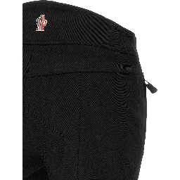 Black Polyamide Athletic Pants