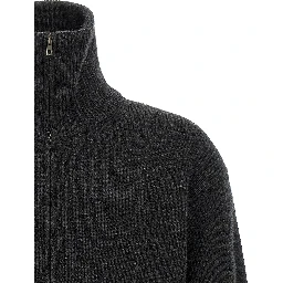 Gray Wool Cardigan