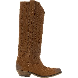 Brown Cowhide Chelsea Boots