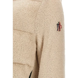 Beige Polyester Hoodie