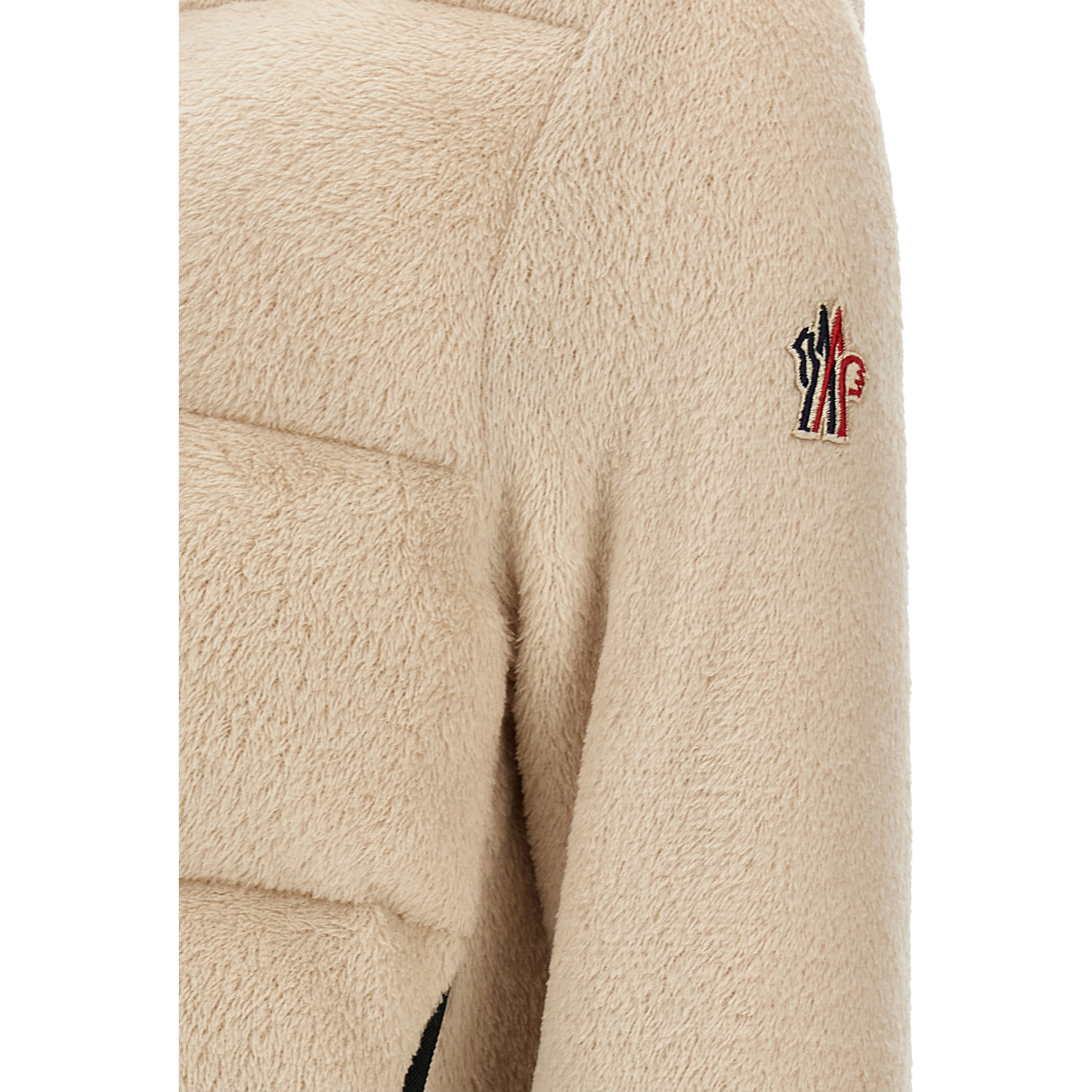Beige Polyester Hoodie