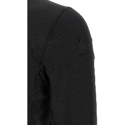 Black Polyester Cardigan