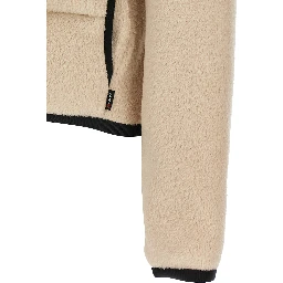 Beige Polyester Hoodie