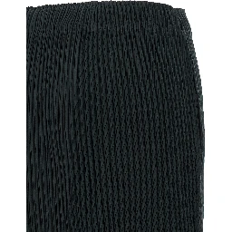 Blue Polyester Midi Skirt