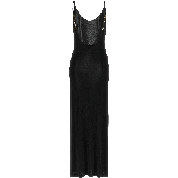 Black Viscose Long Dress