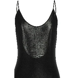 Black Viscose Long Dress
