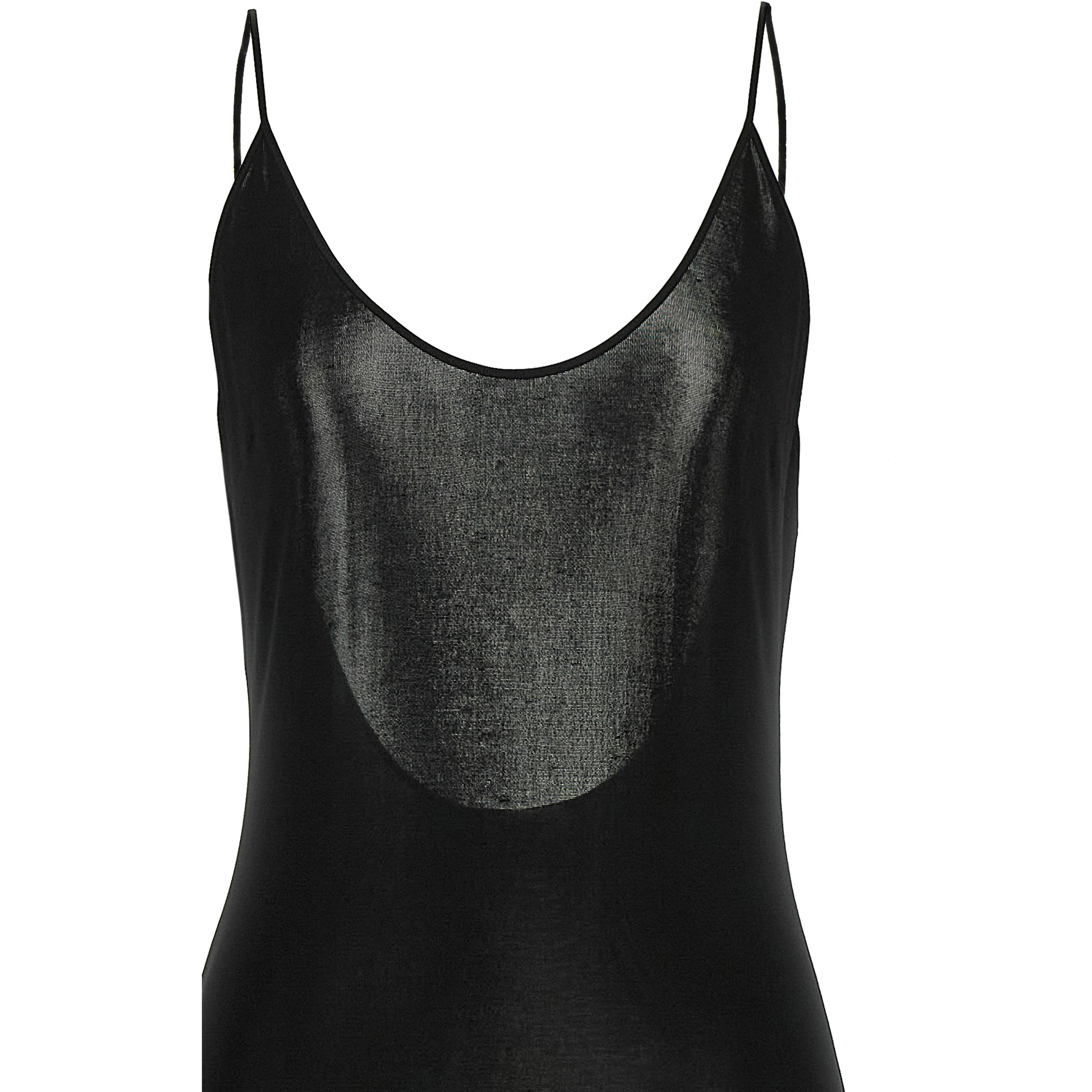 Black Viscose Long Dress
