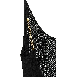 Black Viscose Long Dress