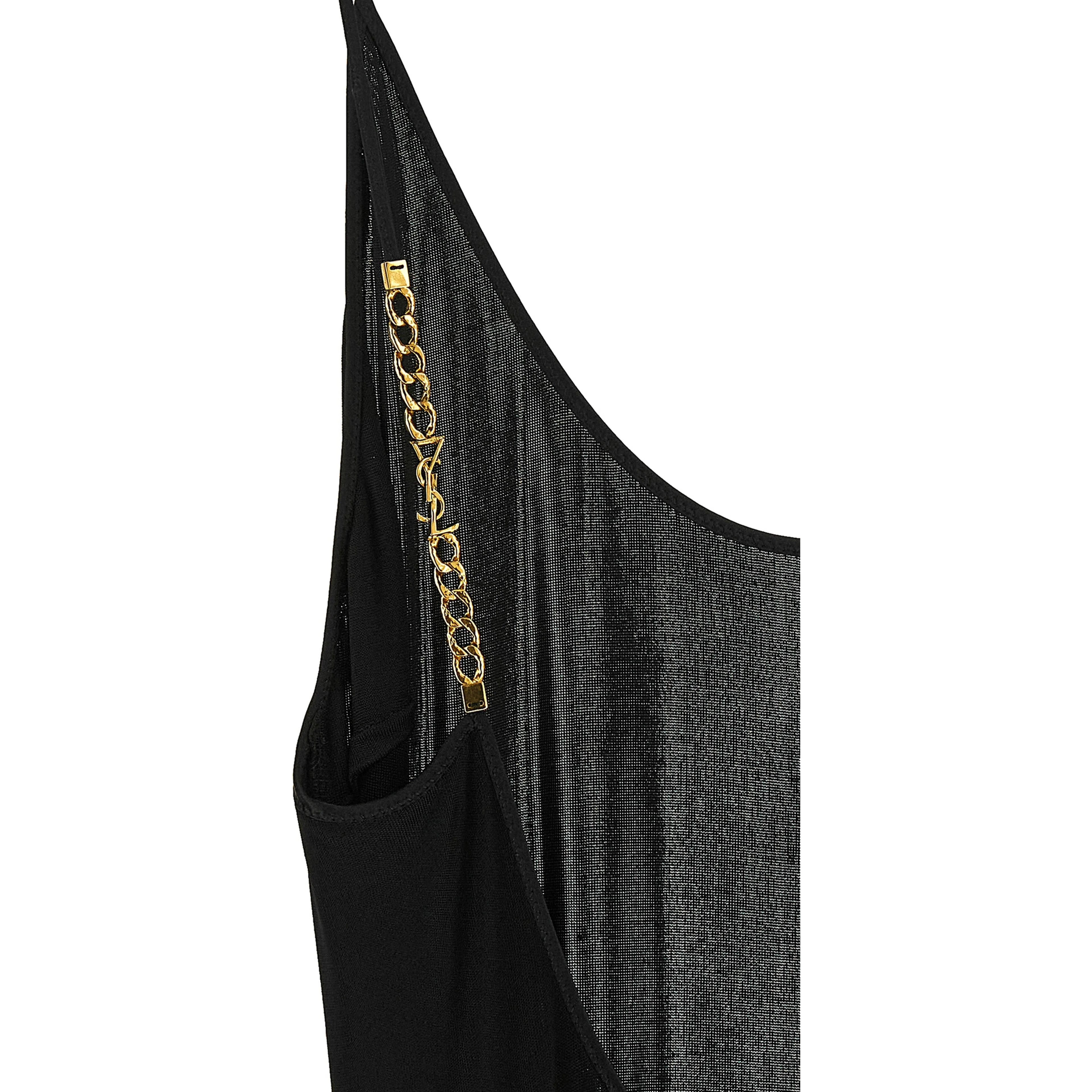 Black Viscose Long Dress