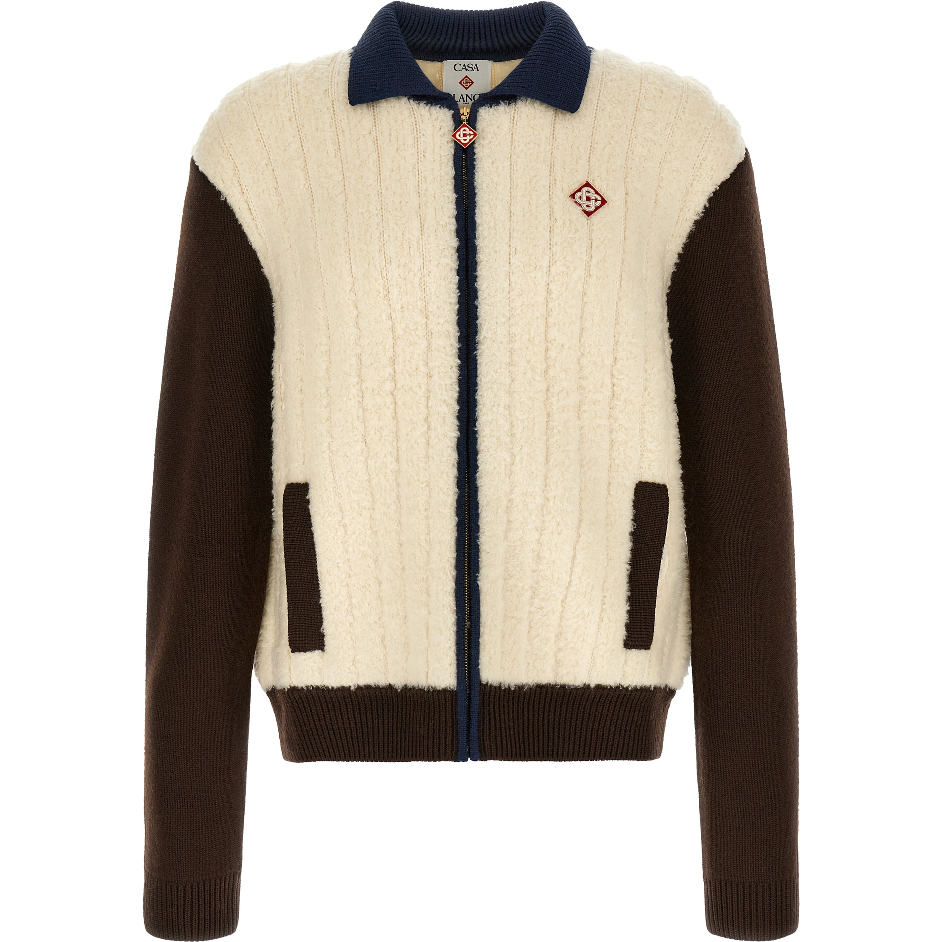 Multicolor Wool Full-Length Jacket