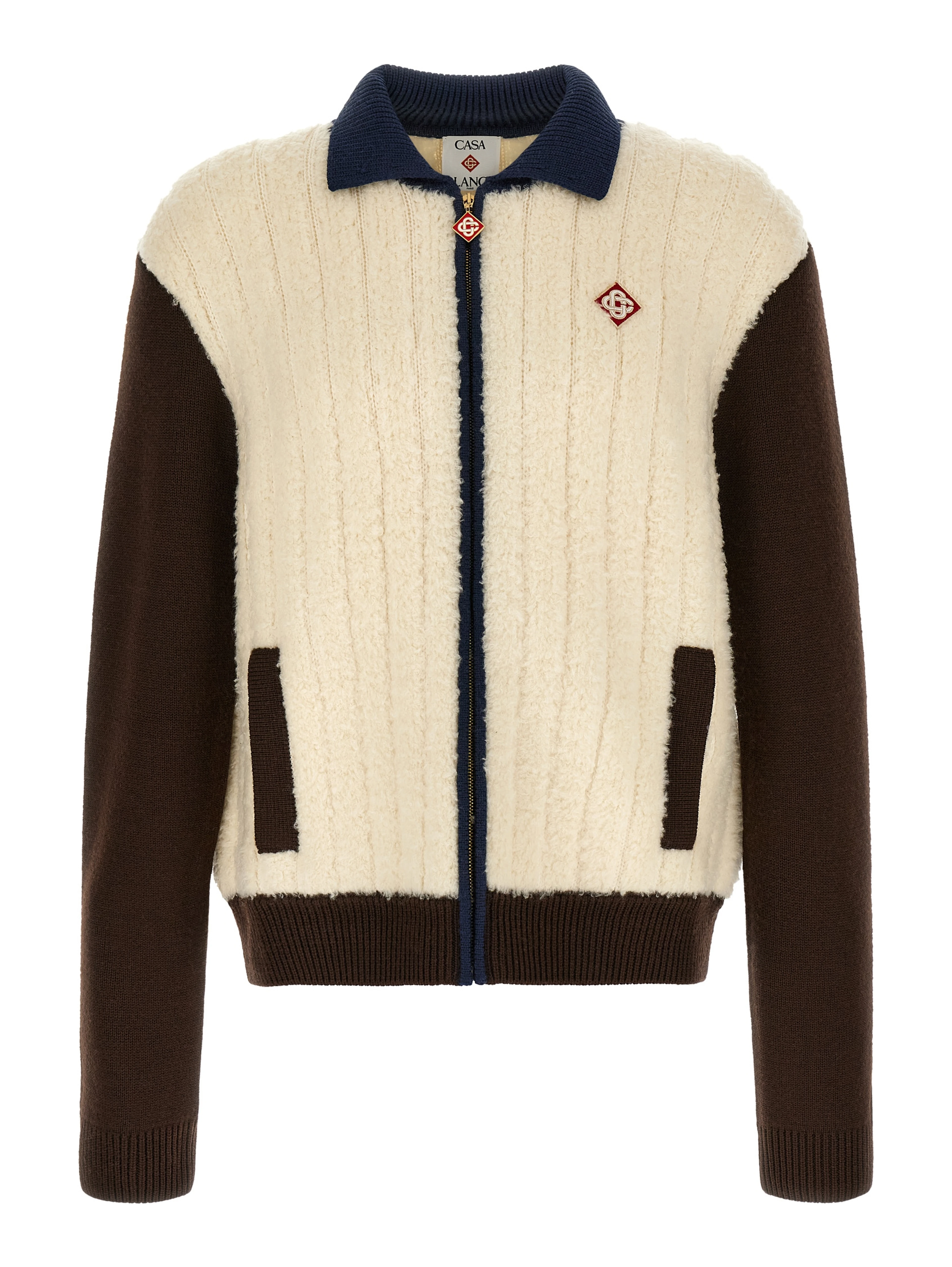 Multicolor Wool Full-Length Jacket