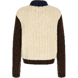 Multicolor Wool Full-Length Jacket