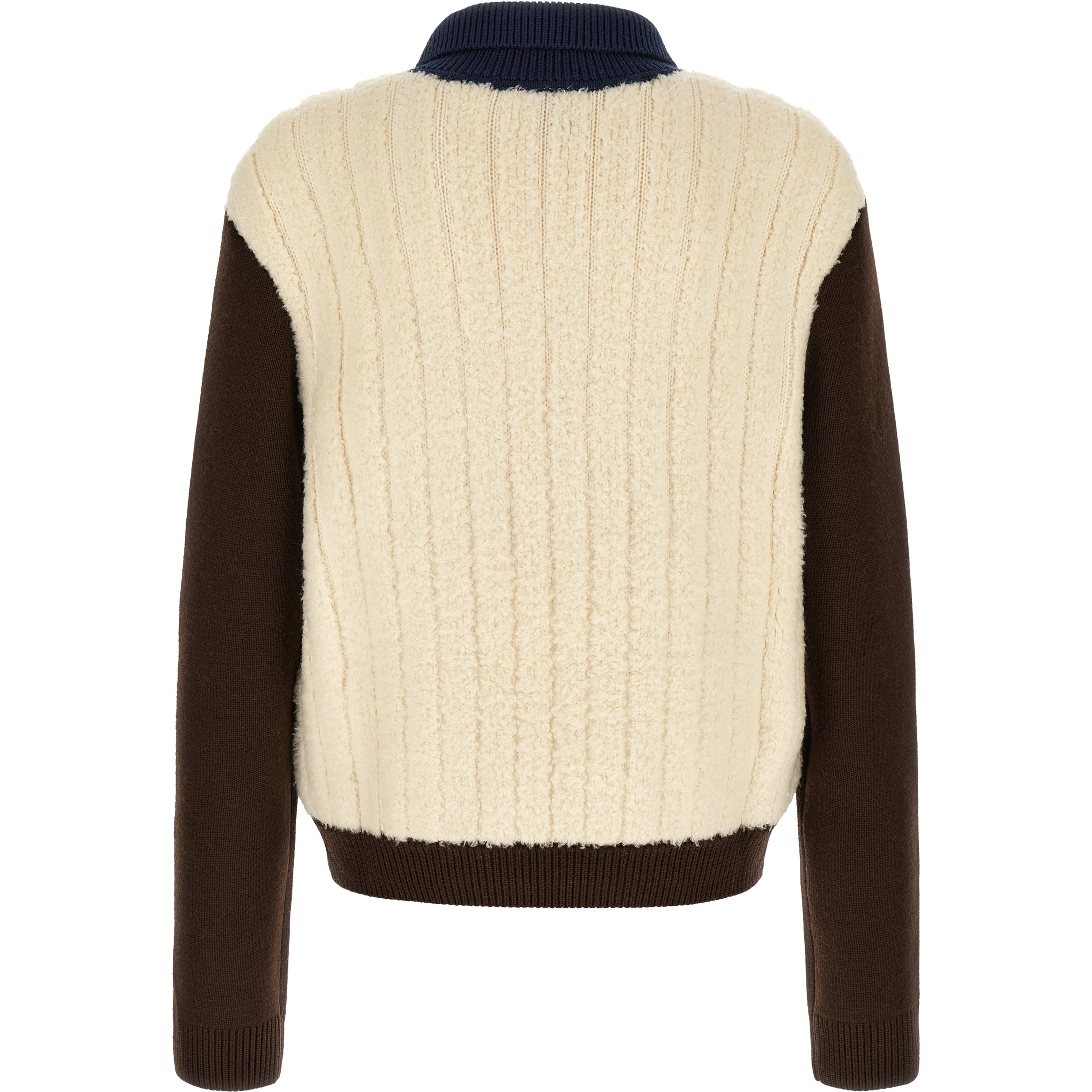 Multicolor Wool Full-Length Jacket
