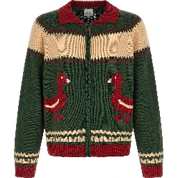 Bicolor Cotton Cardigan