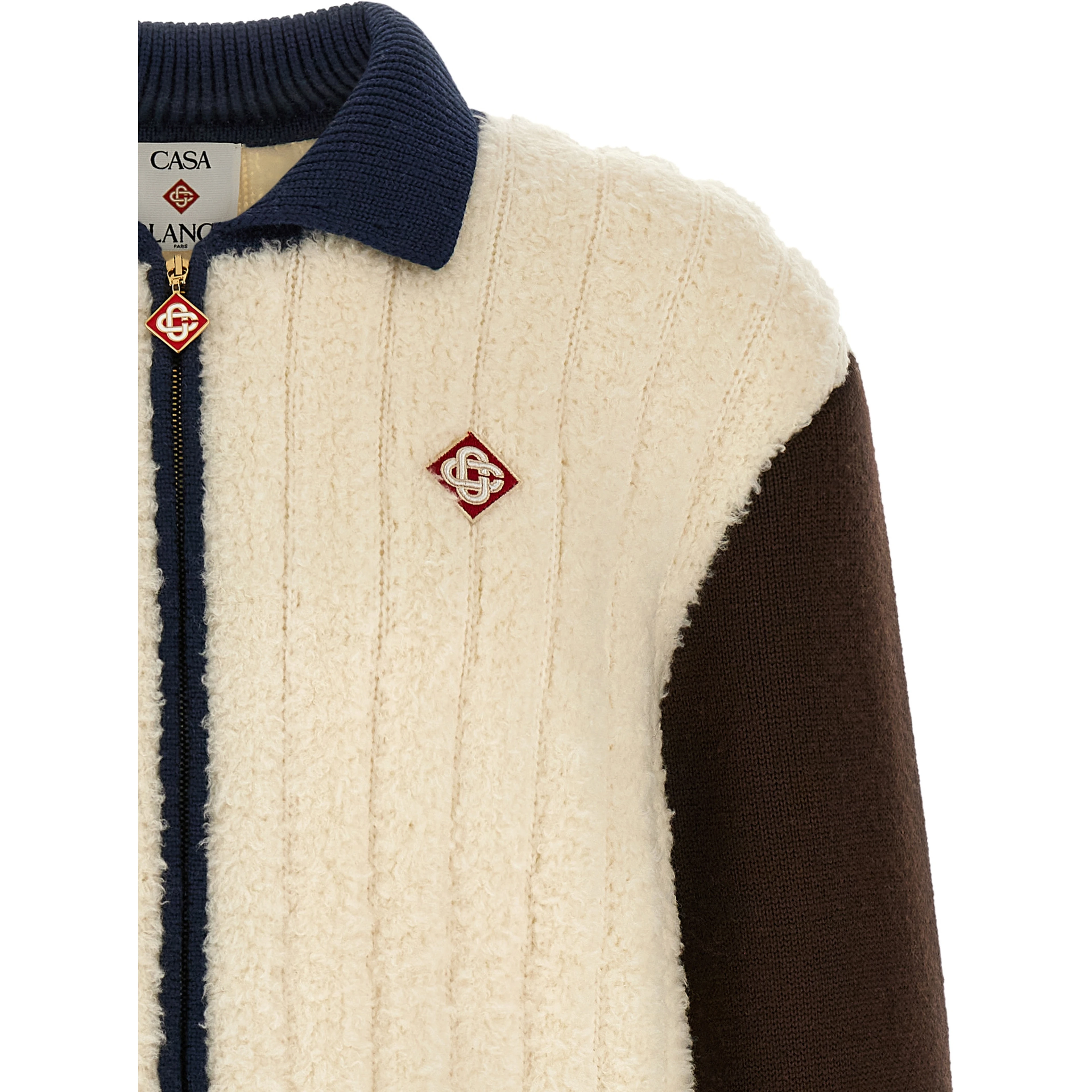 Multicolor Wool Full-Length Jacket
