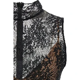 Black Polyester Short Dress