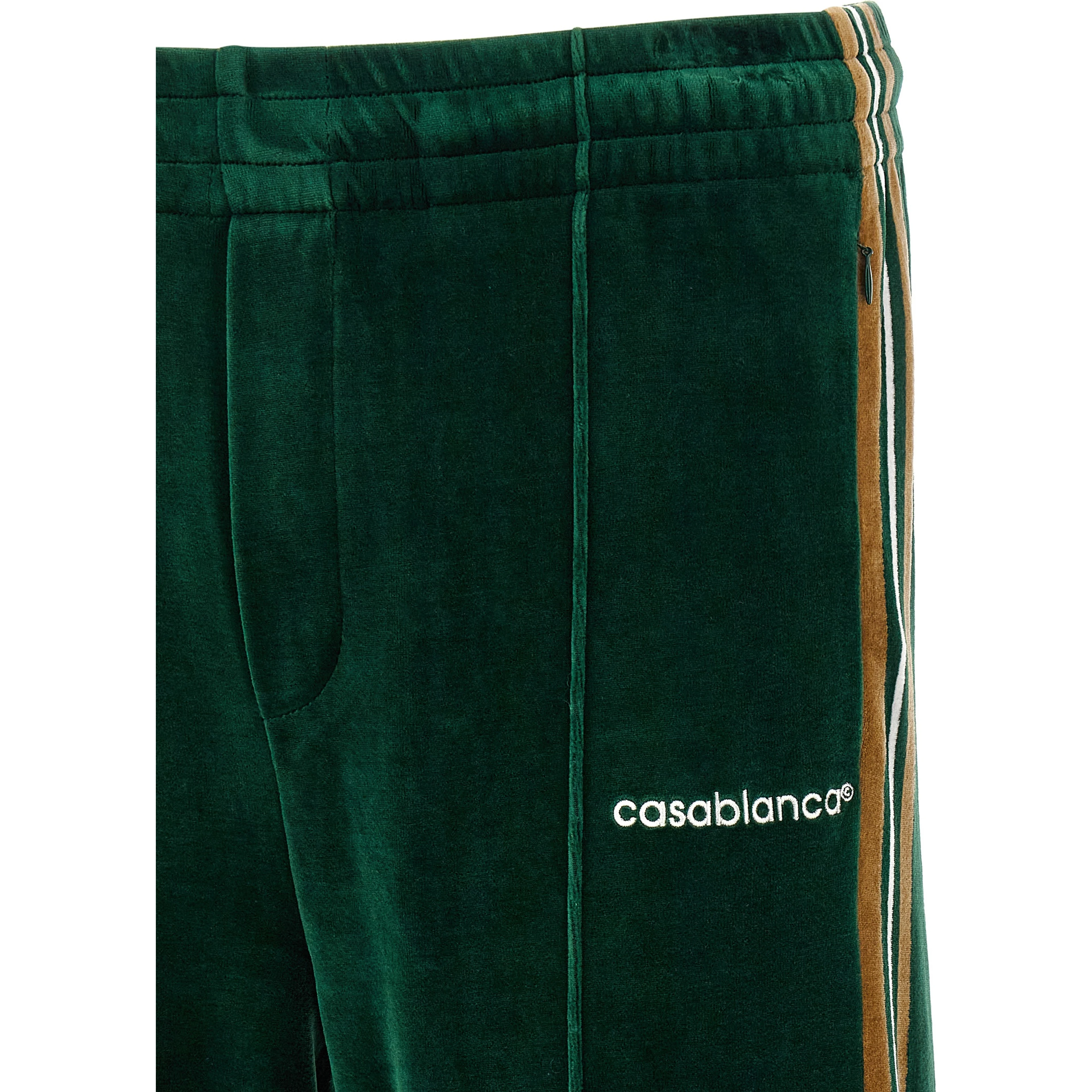 Bicolor Cotton Casual Pants