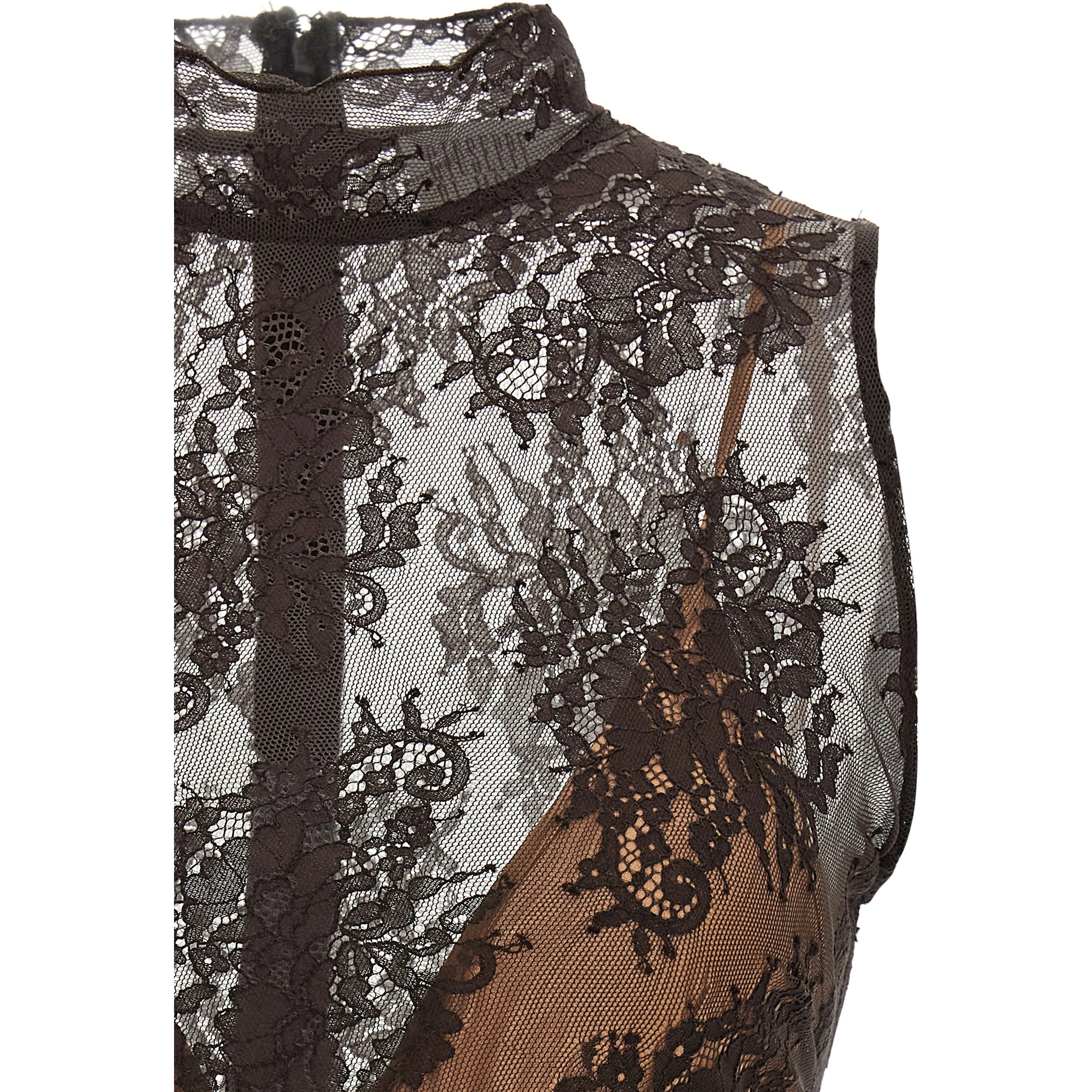 Black Polyester Short Dress